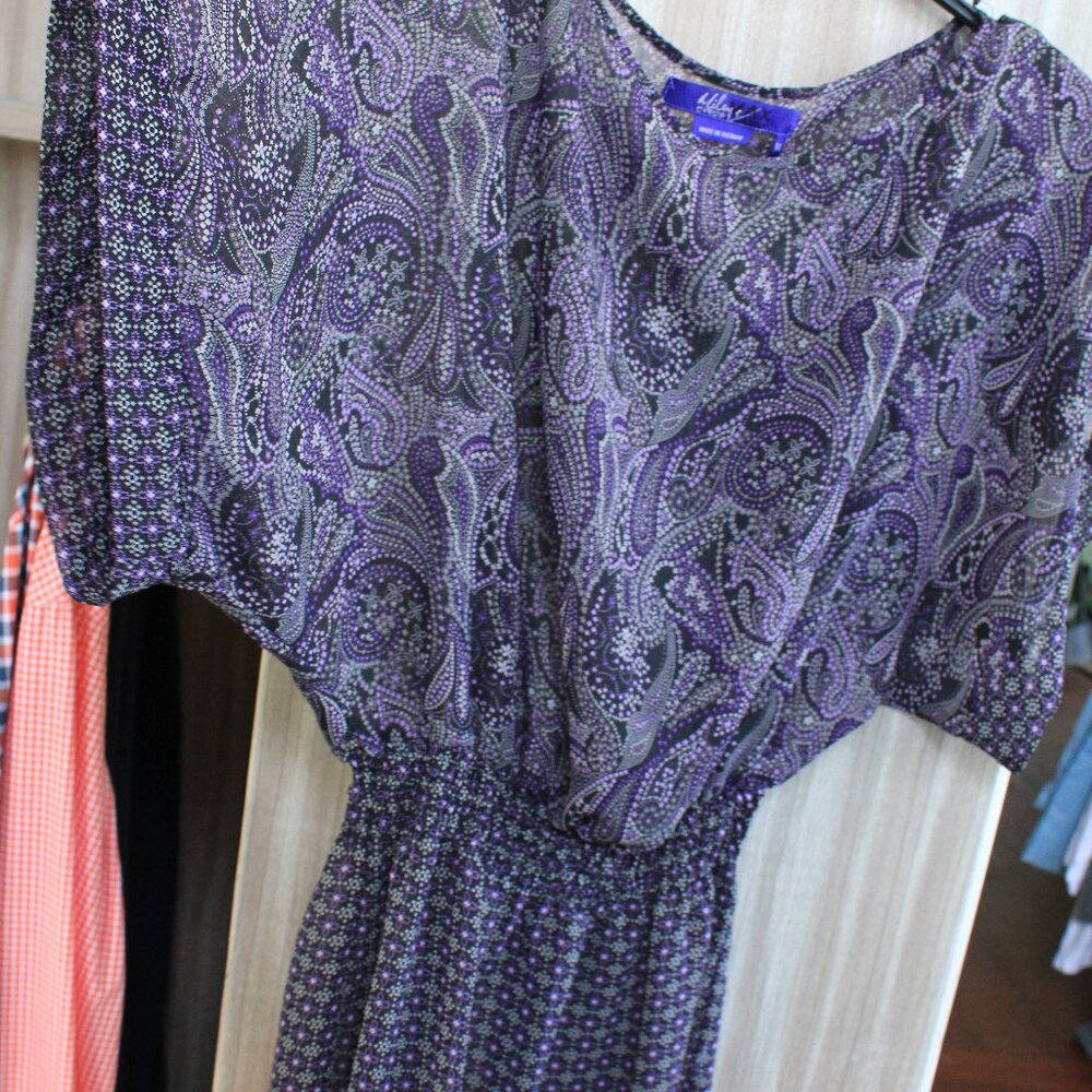 Purple Paisley Blouse